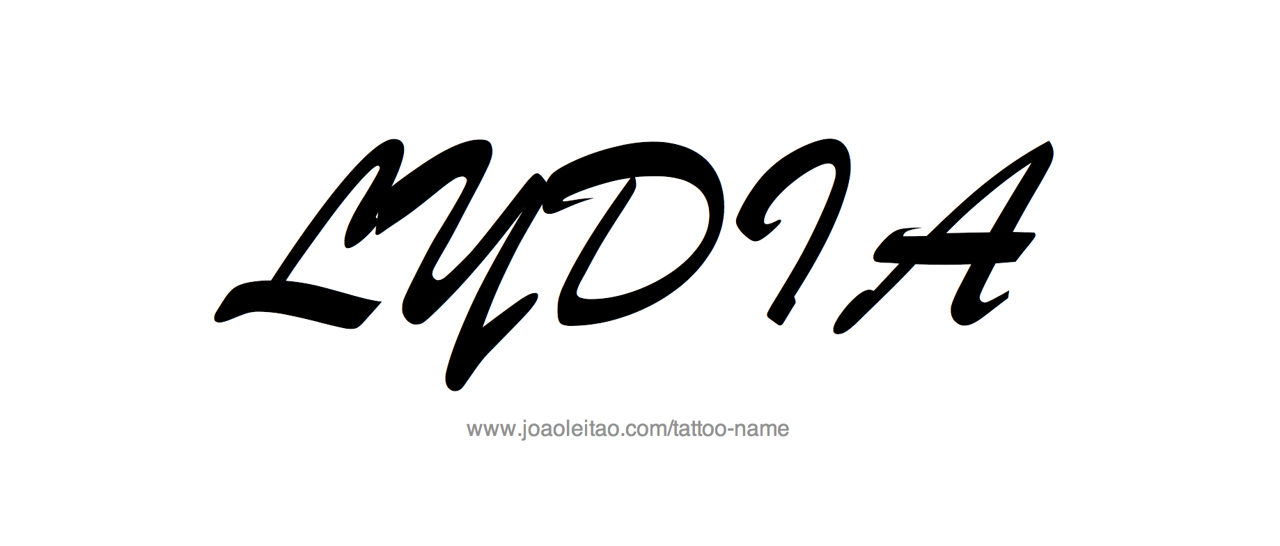 Lydia Name Tattoo Designs 